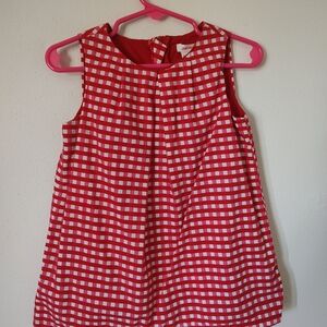 Joe Fresh Red and White Gingham Kids Dress
